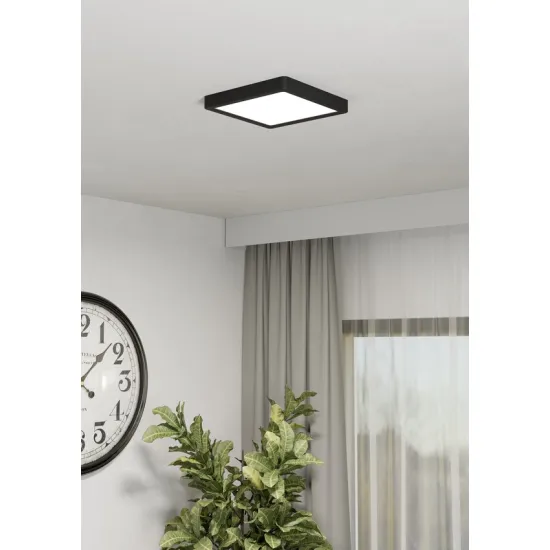 Eglo Fueva 6 fekete LED mennyezeti lámpa (EG-901303) LED 1 izzós IP20