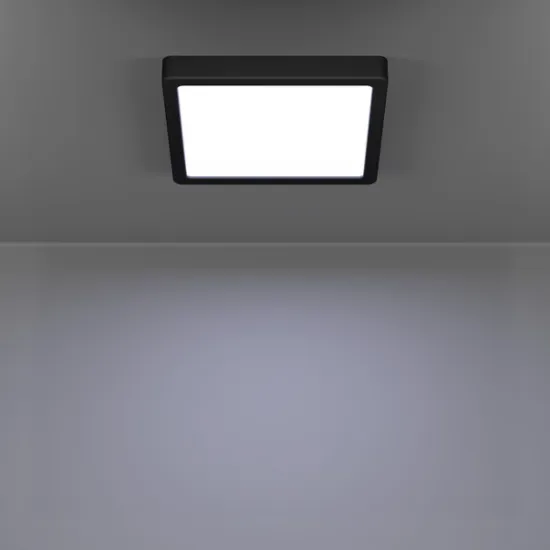 Eglo Fueva 6 fekete LED mennyezeti lámpa (EG-901303) LED 1 izzós IP20