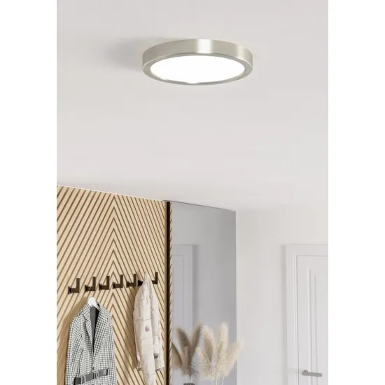 Eglo Fueva 6 matt nikkel LED mennyezeti lámpa (EG-901316) LED 1 izzós IP20