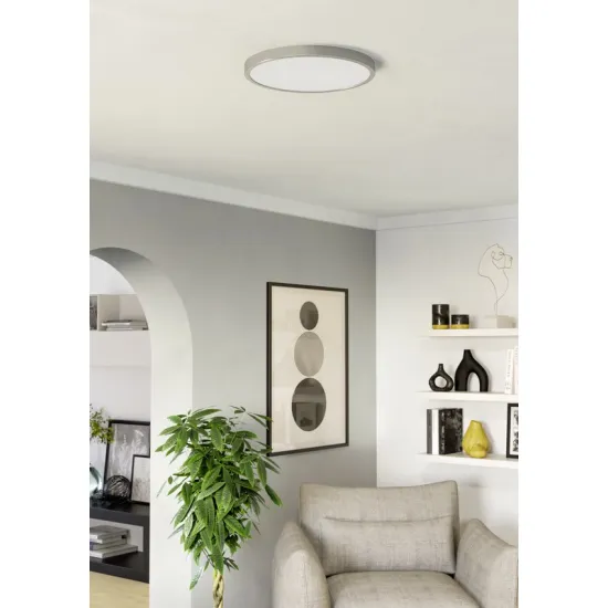 Eglo Fueva 6 matt nikkel LED mennyezeti lámpa (EG-901318) LED 1 izzós IP20