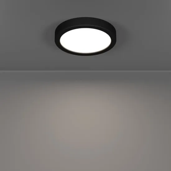 Eglo Fueva 6 fekete fürdőszobai LED mennyezeti lámpa (EG-901324) LED 1 izzós IP44