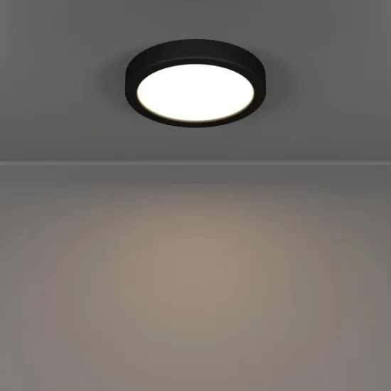 Eglo Fueva 6 fekete fürdőszobai LED mennyezeti lámpa (EG-901324) LED 1 izzós IP44