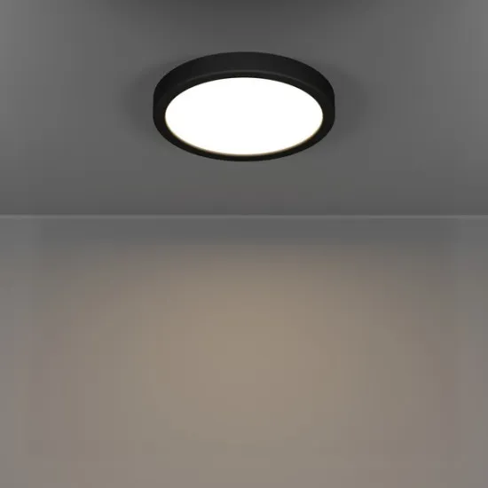 Eglo Fueva 6 fekete fürdőszobai LED mennyezeti lámpa (EG-901325) LED 1 izzós IP44