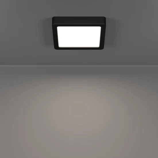 Eglo Fueva 6 fekete fürdőszobai LED mennyezeti lámpa (EG-901328) LED 1 izzós IP44