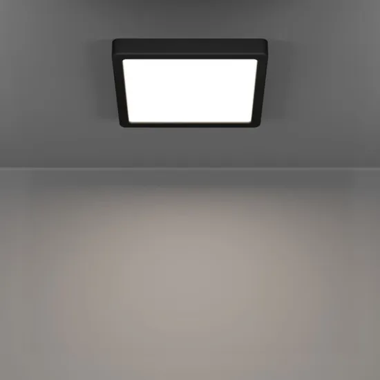 Eglo Fueva 6 fekete fürdőszobai LED mennyezeti lámpa (EG-901329) LED 1 izzós IP44