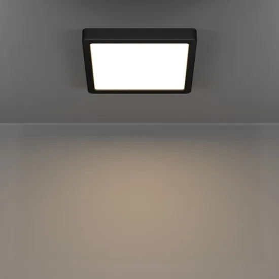 Eglo Fueva 6 fekete fürdőszobai LED mennyezeti lámpa (EG-901329) LED 1 izzós IP44