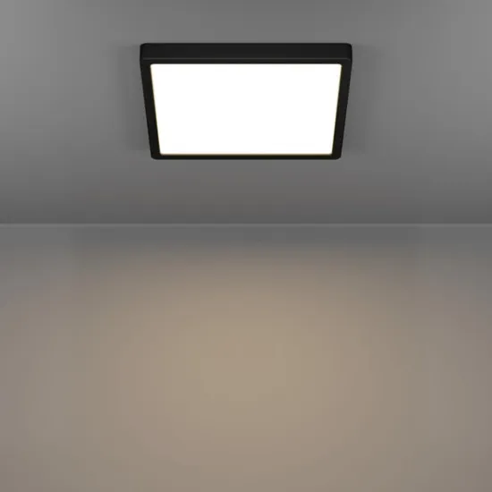 Eglo Fueva 6 fekete fürdőszobai LED mennyezeti lámpa (EG-901331) LED 1 izzós IP44