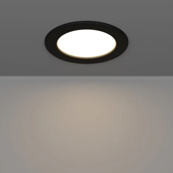 Eglo Fueva 6 fekete LED mennyezetbe építhető lámpa (EG-901387) LED 1 izzós IP20