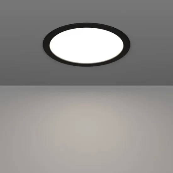 Eglo Fueva 6 fekete LED mennyezetbe építhető lámpa (EG-901389) LED 1 izzós IP20