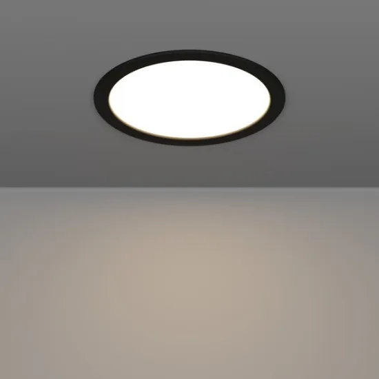 Eglo Fueva 6 fekete LED mennyezetbe építhető lámpa (EG-901389) LED 1 izzós IP20