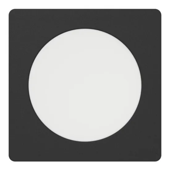 Eglo Fueva 6 fekete LED mennyezetbe építhető lámpa (EG-901391) LED 1 izzós IP20