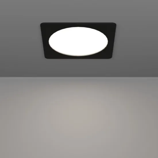 Eglo Fueva 6 fekete LED mennyezetbe építhető lámpa (EG-901393) LED 1 izzós IP20