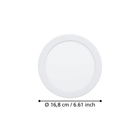 Eglo Fueva 6 fehér LED mennyezetbe építhető lámpa (EG-901397) LED 1 izzós IP20