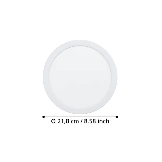 Eglo Fueva 6 fehér LED mennyezetbe építhető lámpa (EG-901398) LED 1 izzós IP20