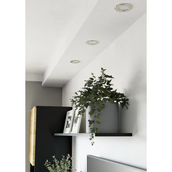 Eglo Fueva 6 matt nikkel LED mennyezetbe építhető lámpa (EG-901404) LED 1 izzós IP20