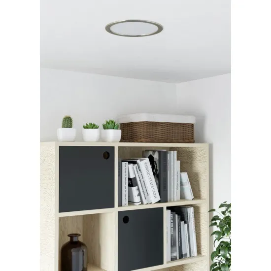 Eglo Fueva 6 matt nikkel LED mennyezetbe építhető lámpa (EG-901407) LED 1 izzós IP20