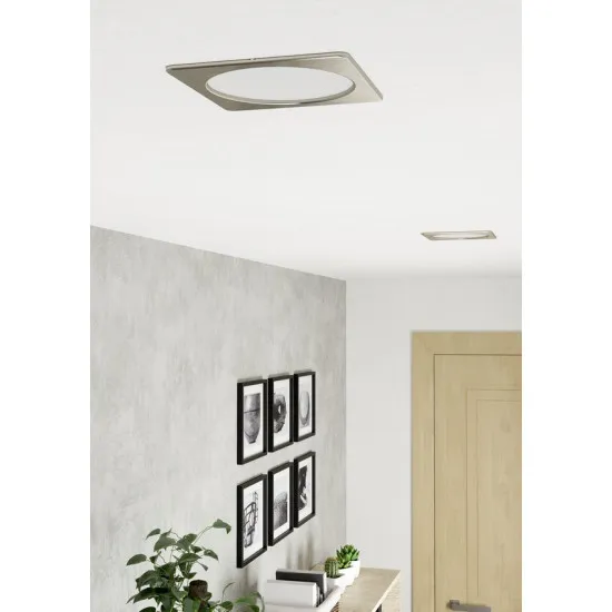Eglo Fueva 6 matt nikkel LED mennyezetbe építhető lámpa (EG-901409) LED 1 izzós IP20