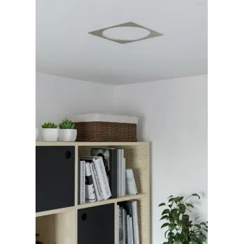 Eglo Fueva 6 matt nikkel LED mennyezetbe építhető lámpa (EG-901411) LED 1 izzós IP20
