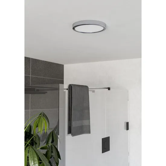 Eglo Fueva 6 króm fürdőszobai LED mennyezeti lámpa (EG-901763) LED 1 izzós IP44