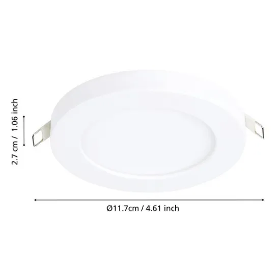 Eglo Fueva Flex fehér LED mennyezetbe építhető lámpa (EG-900932) LED 1 izzós IP20