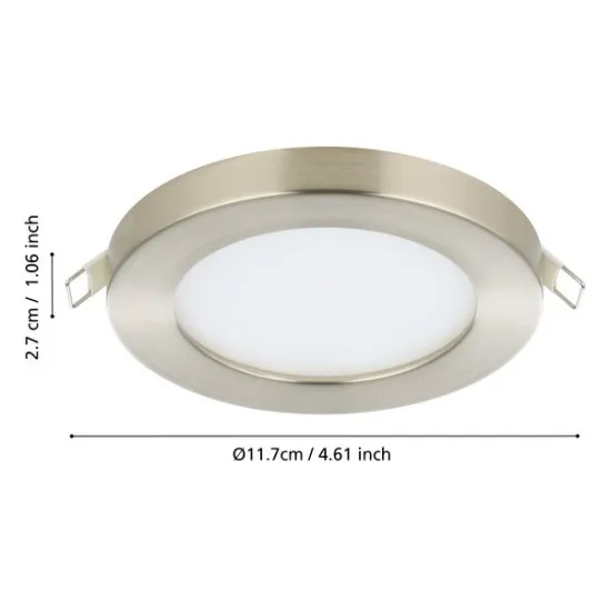 Eglo Fueva Flex matt nikkel LED mennyezetbe építhető lámpa (EG-900933) LED 1 izzós IP20