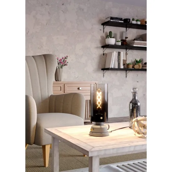 Eglo Gargrave szürke asztali lámpa (EG-43929) E27 1 izzós IP20