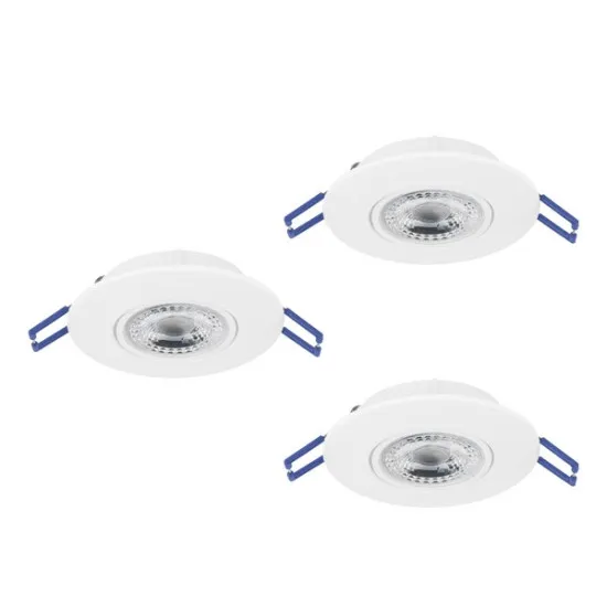 Eglo Gedrez fehér LED mennyezetbe építhető lámpa szett (EG-300184) LED 3 izzós IP20