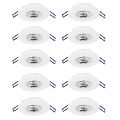 Eglo Gedrez fehér LED mennyezetbe építhető lámpa szett (EG-300187) LED 10 izzós IP20