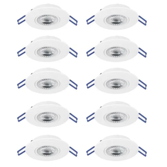 Eglo Gedrez fehér LED mennyezetbe építhető lámpa szett (EG-300187) LED 10 izzós IP20