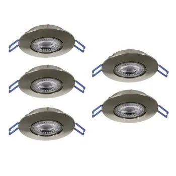 Eglo Gedrez matt nikkel LED mennyezetbe építhető lámpa szett (EG-300194) LED 5 izzós IP20