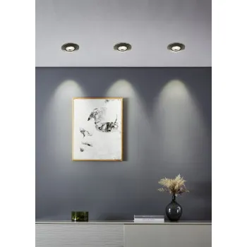 Eglo Gedrez matt nikkel LED mennyezetbe építhető lámpa szett (EG-300196) LED 10 izzós IP20