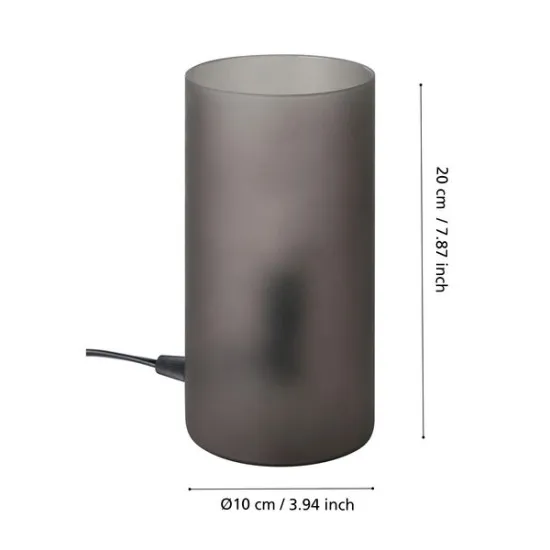 Eglo Geo szürke asztali lámpa (EG-901068) E14 1 izzós IP20