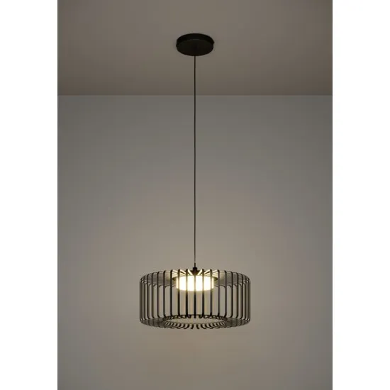 Eglo Ginestrone-Z fekete LED függesztett lámpa (EG-900723) LED 1 izzós IP20