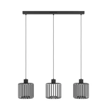 Eglo Ginestrone-Z fekete LED függesztett lámpa (EG-900724) LED 3 izzós IP20