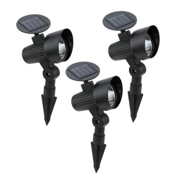 Eglo Gionata 1 fekete LED napelemes kültéri leszúrható lámpa szett (EG-48504) SOLAR-LED 3 izzós IP44