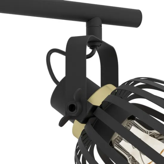 Eglo Girona fekete mennyezeti spotlámpa (EG-900662) E27 2 izzós IP20