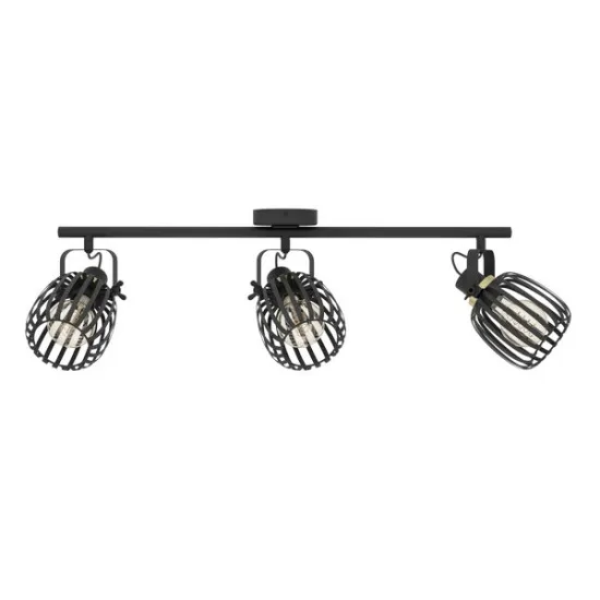 Eglo Girona fekete mennyezeti spotlámpa (EG-900663) E27 3 izzós IP20