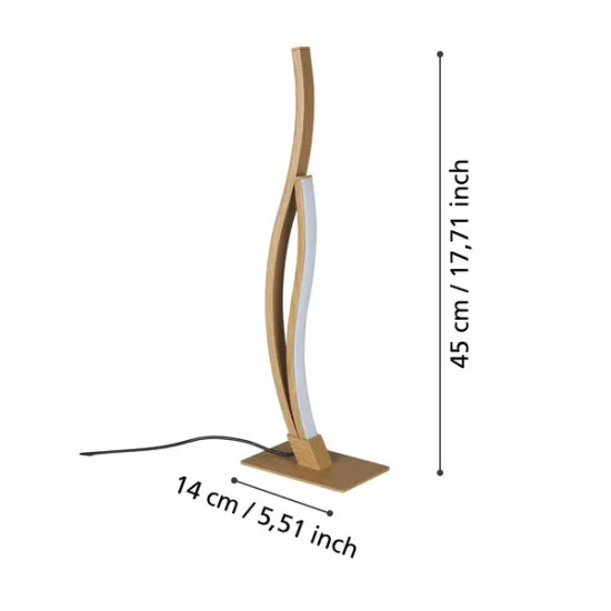 Eglo Grisolia barna LED asztali lámpa (EG-901213) LED 1 izzós IP20