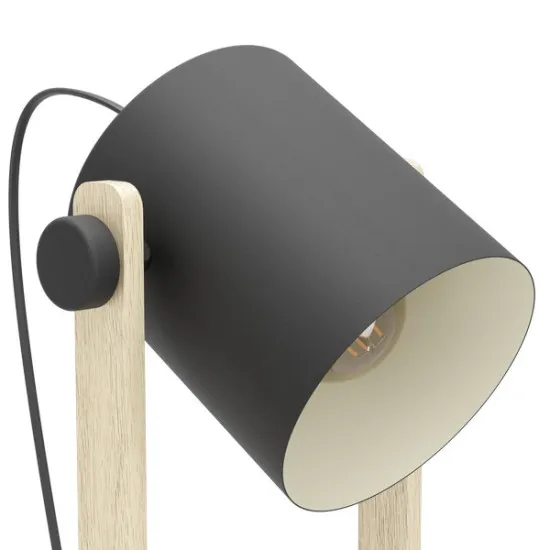 Eglo Hornwood natúr-fekete állólámpa (EG-43521) E27 1 izzós IP20