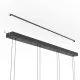 Eglo Hortunas fekete LED függesztett lámpa (EG-390433) LED 4 izzós IP20