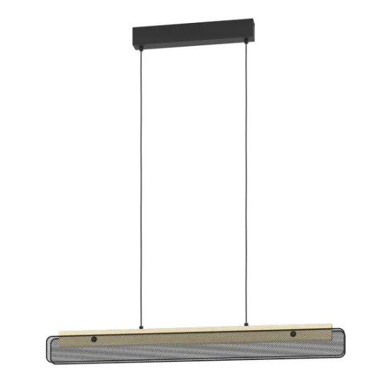 Eglo Kokomo-Z fekete-barna LED függesztett lámpa (EG-900702) LED 1 izzós IP20