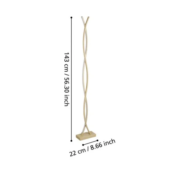 Eglo Lasana 4 natúr LED állólámpa (EG-901107) LED 1 izzós IP20