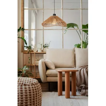 Eglo Lavister fekete-natúr függesztett lámpa (EG-44072) E27 1 izzós IP20