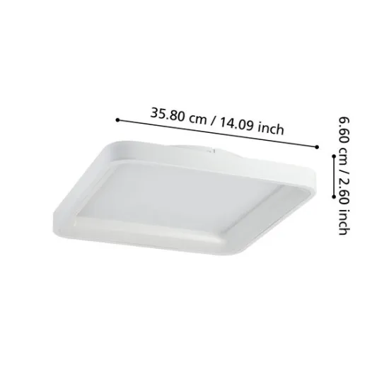Eglo Loretello fehér LED mennyezeti lámpa (EG-901249) LED 1 izzós IP20