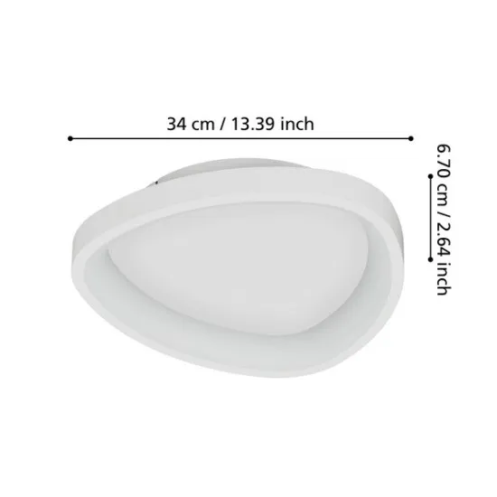 Eglo Loretello fehér LED mennyezeti lámpa (EG-901583) LED 1 izzós IP20
