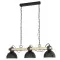 Eglo Lubenham fekete-natúr függesztett lámpa (EG-43992) E27 3 izzós IP20