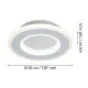 Eglo Macchioni fehér LED fali lámpa (EG-901231) LED 1 izzós IP20
