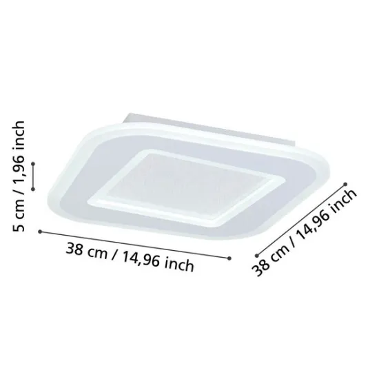 Eglo Macchioni fehér LED mennyezeti lámpa (EG-901234) LED 1 izzós IP20
