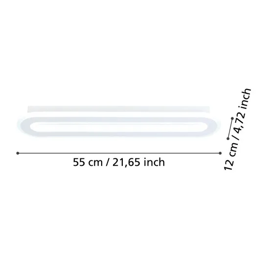 Eglo Macchioni fehér LED mennyezeti lámpa (EG-901236) LED 1 izzós IP20