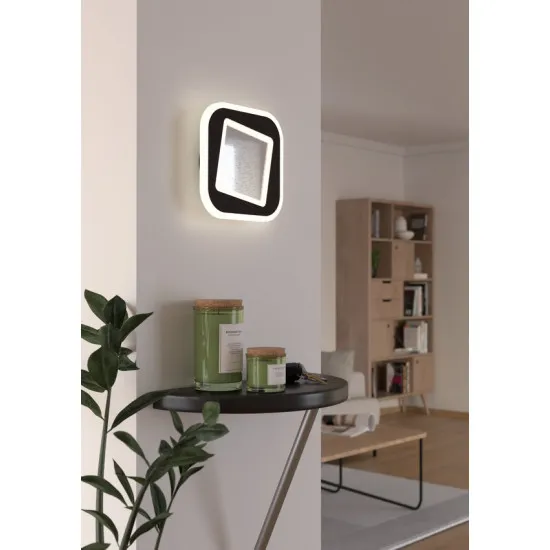 Eglo Macchioni fekete-fehér LED fali lámpa (EG-901239) LED 1 izzós IP20